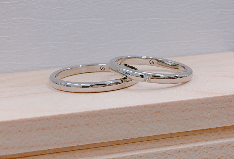チタンの結婚指輪　新潟市一真堂万代店